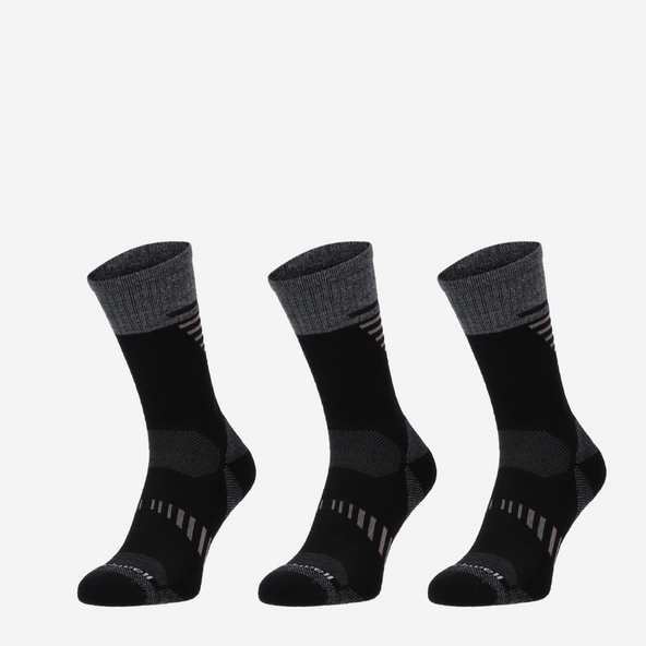 Ascend Crew II Herren Wandersocken Black 15-20 mmHg (3-pack) | Größe 44-47 Ascend Crew II Herren Wandersocken Black 15-20 mmHg (3-pack) | Größe 44-47