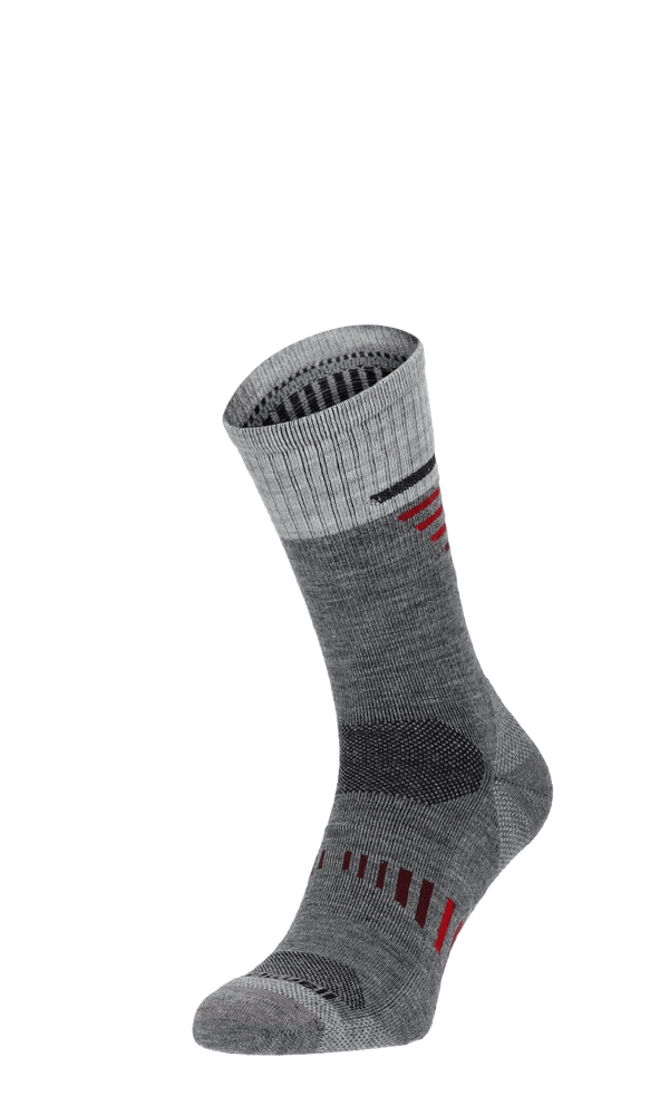 Ascend Crew II Herren Wandersocken 15-20 mmHg Grey Ascend Crew II Herren Wandersocken Klasse 1 Grey