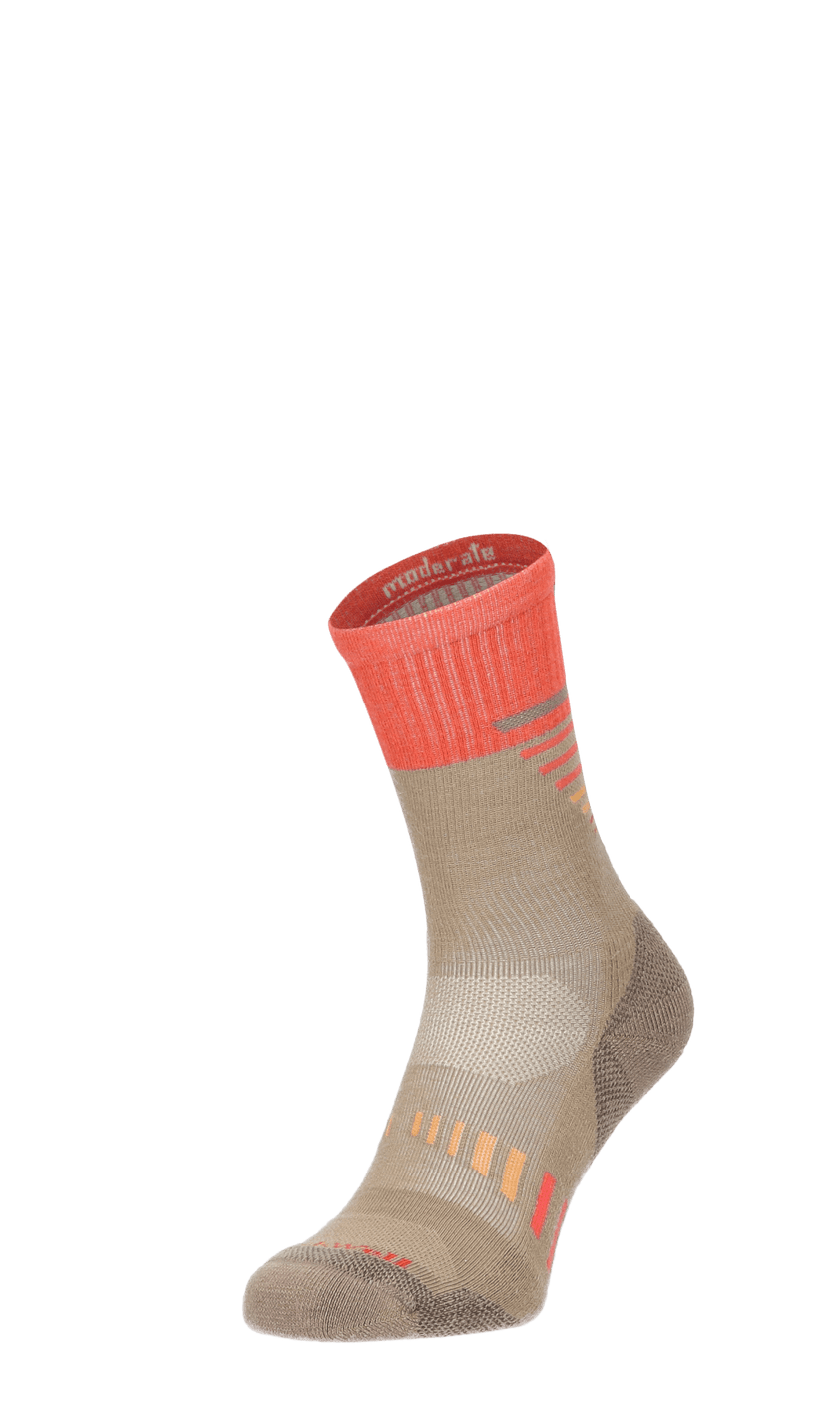 Ascend Crew II Damen Wandersocken 15-20 mmHg Khaki