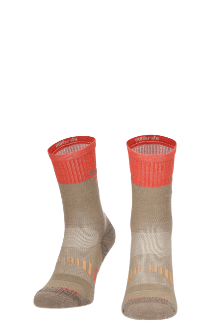 Ascend Crew II Damen Wandersocken 15-20 mmHg Khaki