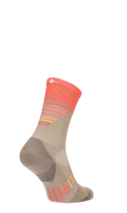 Ascend Crew II Damen Wandersocken 15-20 mmHg Khaki