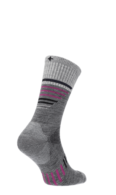 Ascend Crew II Damen Wandersocken 15-20 mmHg Grey