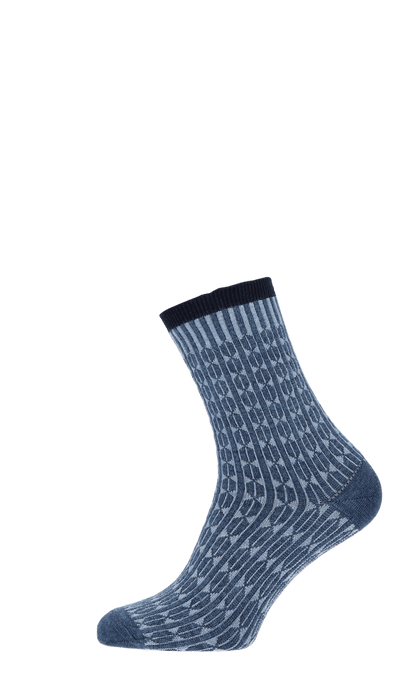 Baby Cable Damensocken Denim