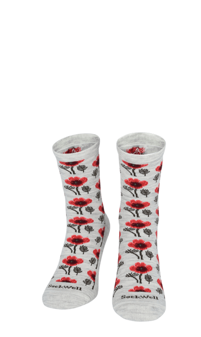 Poppy Damensocken Ash