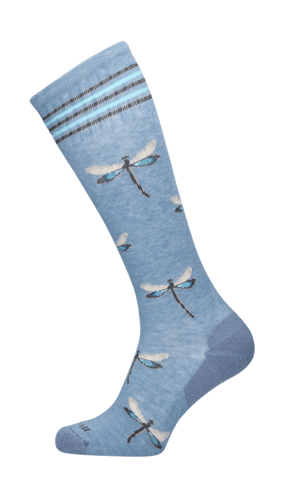 Dragonfly Damen Kompressionsstrümpfe 15-20 mmHg Bluestone Shimmer