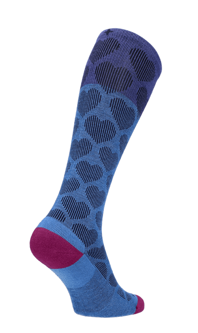 Heart Throb Damen Kompressionsstrümpfe 15-20 mmHg Ocean