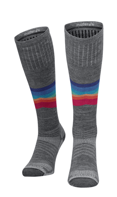 Rainbow Racer UL Damen Skisocken 15-20 mmHg Grey
