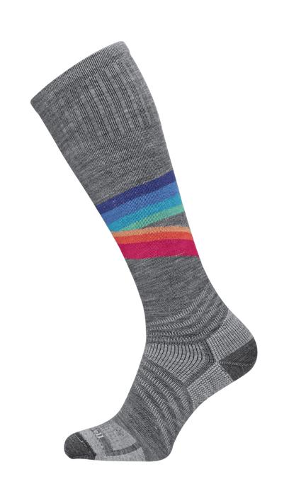 Rainbow Racer UL Damen Skisocken 15-20 mmHg Grey