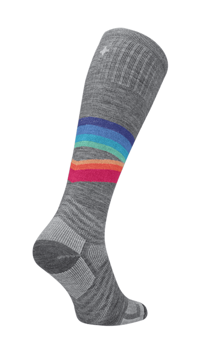 Rainbow Racer UL Damen Skisocken 15-20 mmHg Grey
