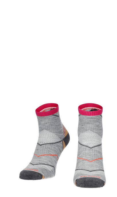 Incline Quarter Damen Sportsocken 15-20 mmHg Grey