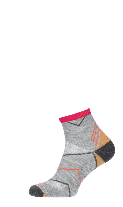 Incline Quarter Damen Sportsocken 15-20 mmHg Grey