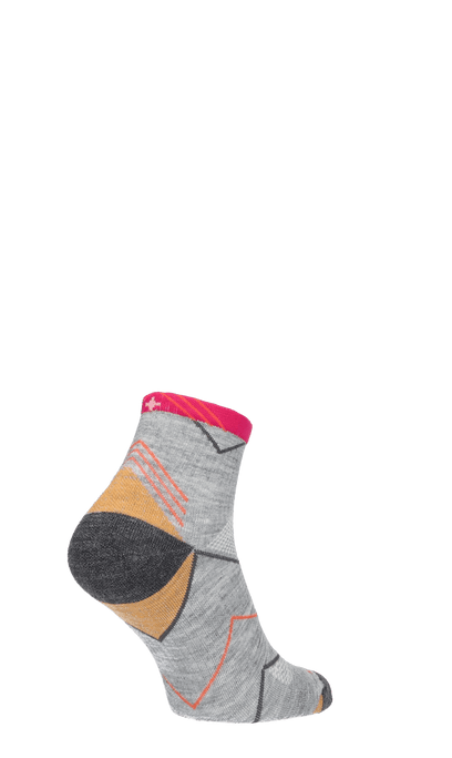 Incline Quarter Damen Sportsocken 15-20 mmHg Grey