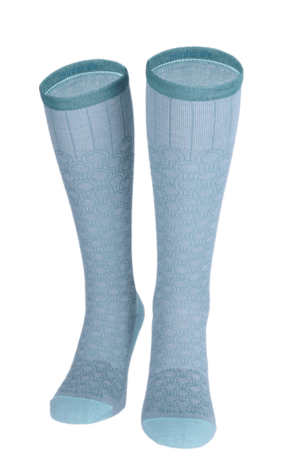 Deco Dot Damen Kompressionsstrümpfe 15-20 mmHg Chambray