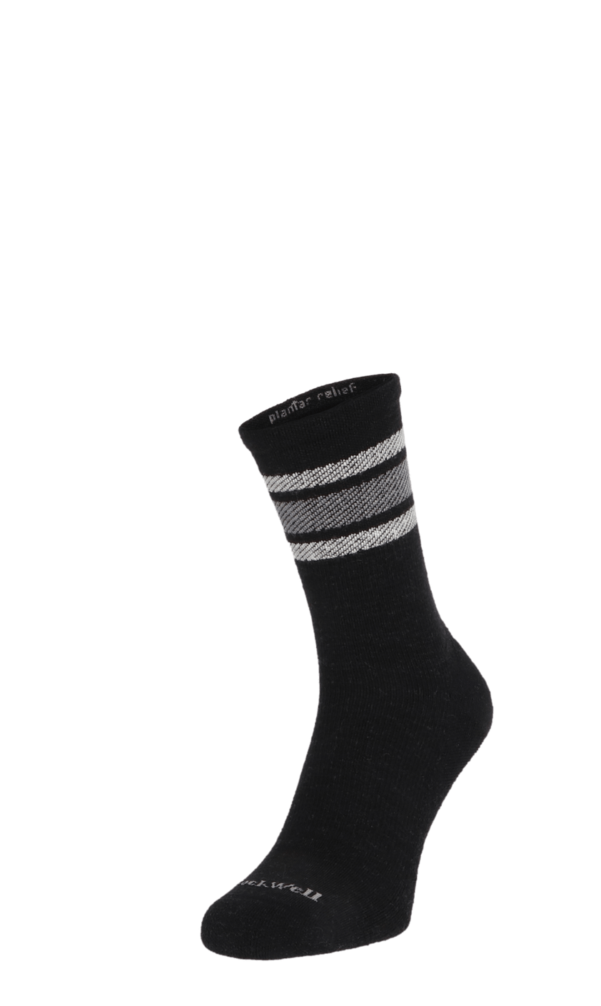 Plantar Ease Retro Herren Socken 20-30 mmHg Black