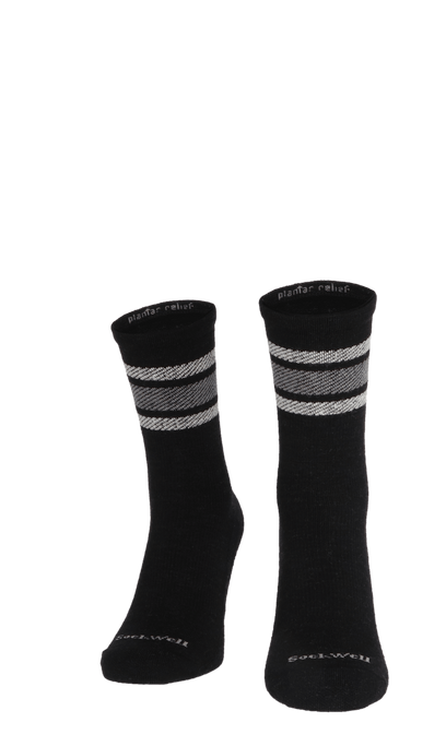 Plantar Ease Retro Herren Socken 20-30 mmHg Black