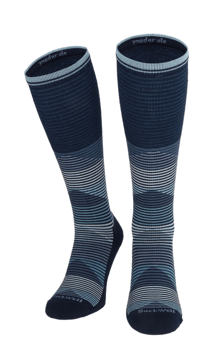 Geo Jim Herren Kompressionsstrümpfe 15-20 mmHg Navy