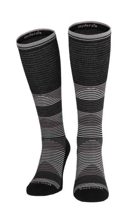Geo Jim Damen Kompressionsstrümpfe 15-20 mmHg Black