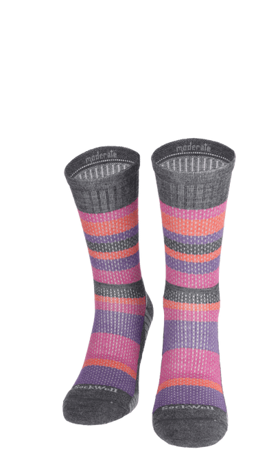 Journey Crew Damen Wandersocken 15-20 mmHg Charcoal