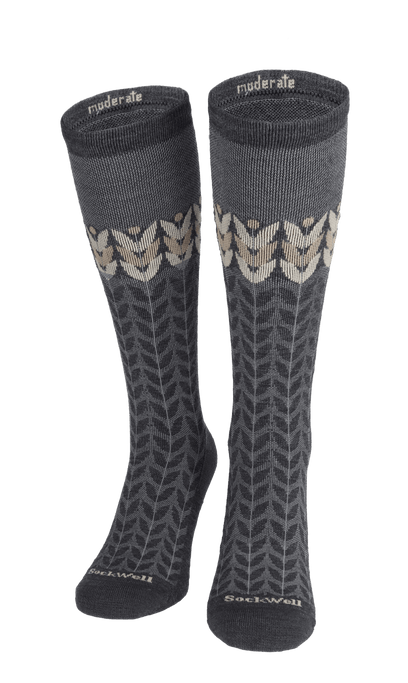 Bean Stalk Damen Kompressionsstrümpfe 15-20 mmHg Charcoal