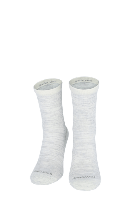 Plantar Cush Basic Crew Damen Socken 20-30 mmHg Ash