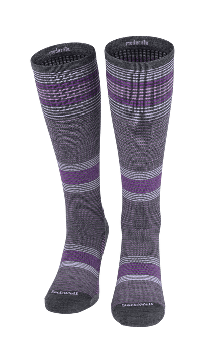 Cedence Damen Sportsocken 15-20 mmHg Charcoal