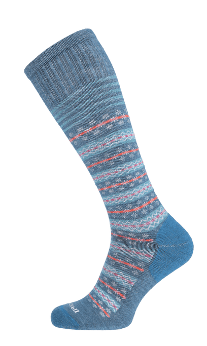 Mini Fairisle Damen Kompressionsstrümpfe 15-20 mmHg Blueridge