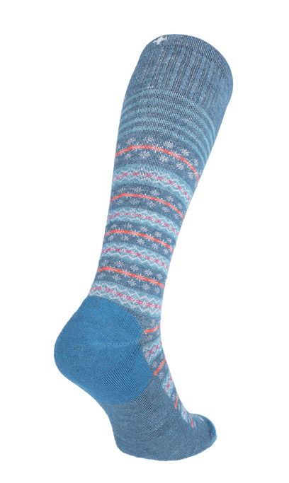 Mini Fairisle Damen Kompressionsstrümpfe 15-20 mmHg Blueridge