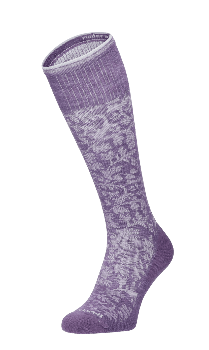 Damask Damen Kompressionsstrümpfe 15-20 mmHg Plum