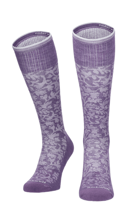 Damask Damen Kompressionsstrümpfe 15-20 mmHg Plum