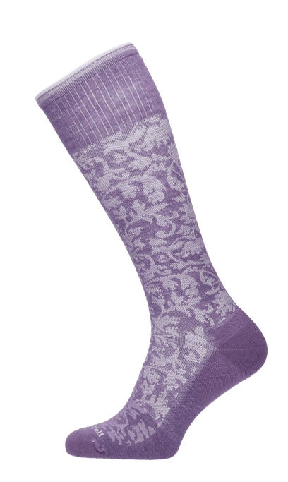 Damask Damen Kompressionsstrümpfe 15-20 mmHg Plum