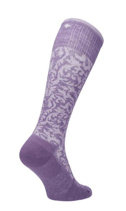 Damask Damen Kompressionsstrümpfe 15-20 mmHg Plum