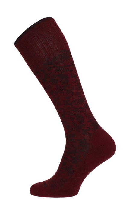 Damask Damen Kompressionsstrümpfe 15-20 mmHg Cranberry
