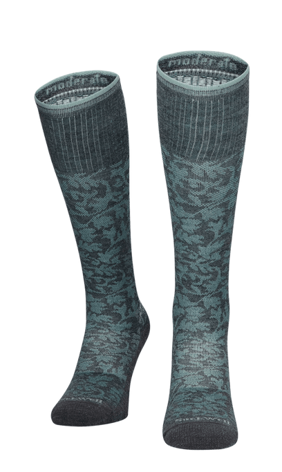 Damask Damen Kompressionsstrümpfe 15-20 mmHg Charcoal