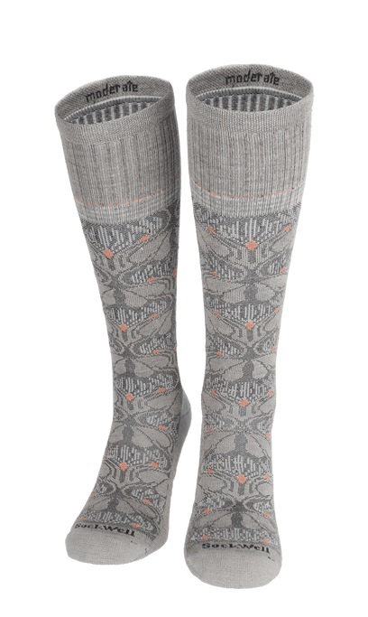 Floral Tapestry Damen Kompressionsstrümpfe 15-20 mmHg Putty