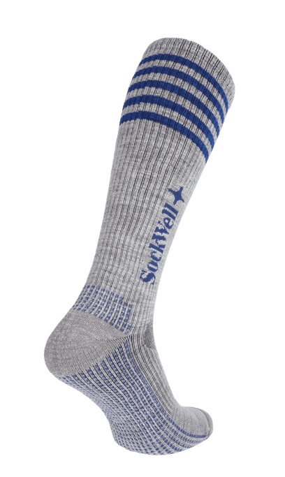 Run Club Herren Sportsocken 15-20 mmHg Light Grey