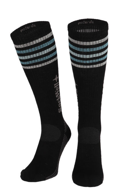 Run Club Damen Sportsocken 15-20 mmHg Black