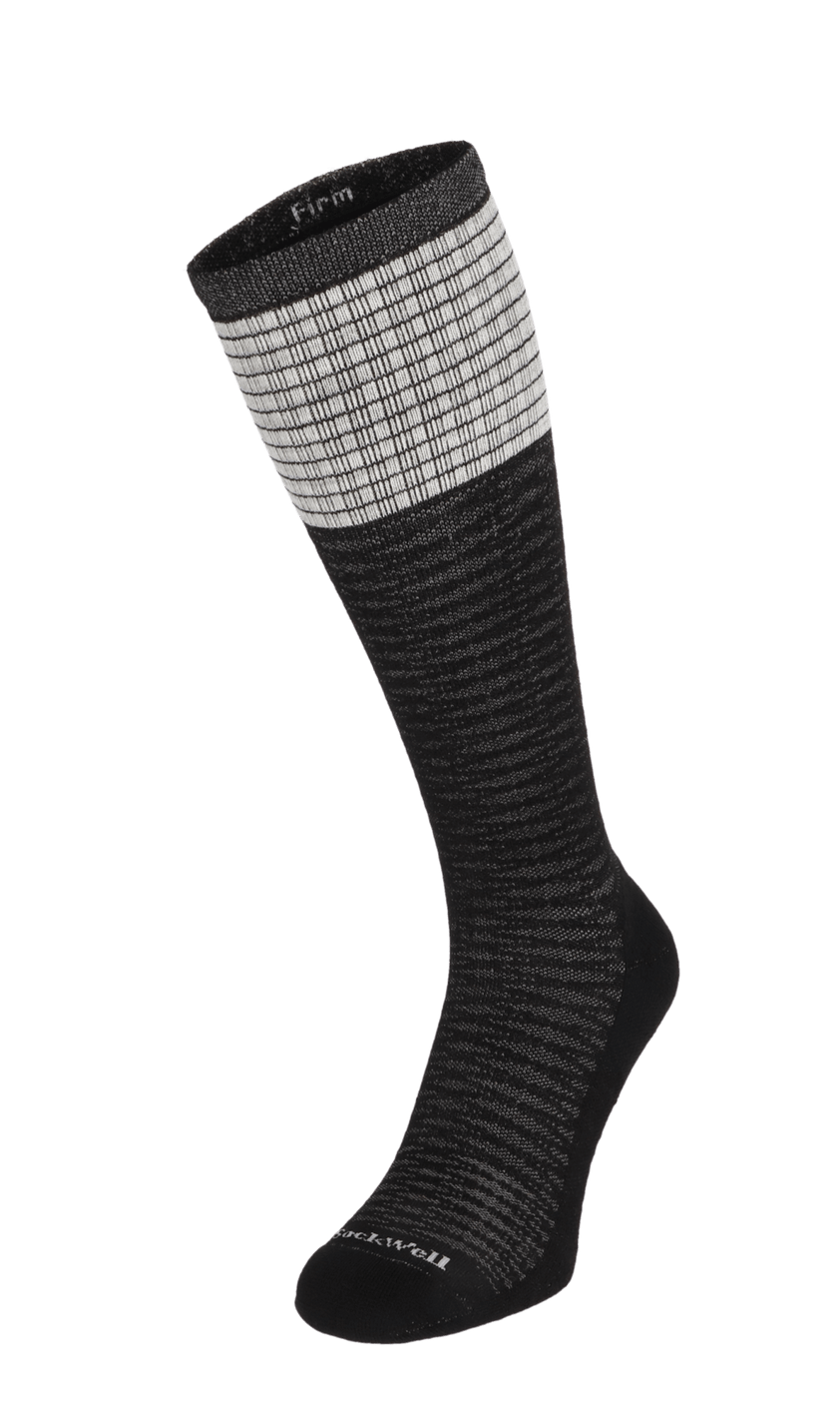 Laced Damen Kompressionsstrümpfe 20-30 mmHg Black