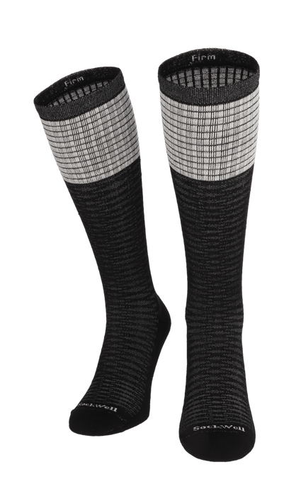 Laced Damen Kompressionsstrümpfe 20-30 mmHg Black