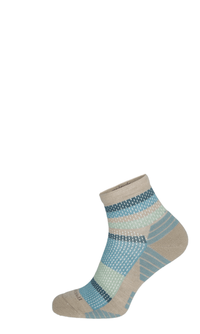 Journey Quarter Damen Wandersocken 15-20 mmHg Putty