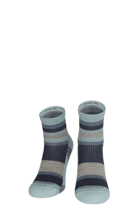 Journey Quarter Damen Wandersocken 15-20 mmHg Chambray
