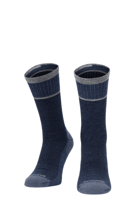 Plantar Cush Crew Herren Socken 20-30 mmHg Denim