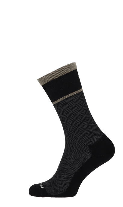 Plantar Cush Crew Herren Socken 20-30 mmHg Black