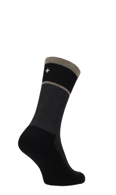 Plantar Cush Crew Herren Socken 20-30 mmHg Black