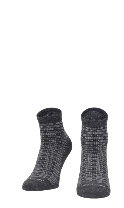 Plantar Ease Quarter Herren Socken 20-30 mmHg Charcoal