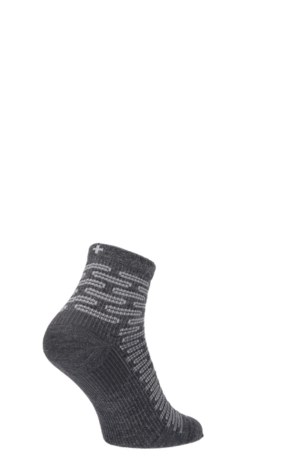 Plantar Ease Quarter Herren Socken 20-30 mmHg Charcoal