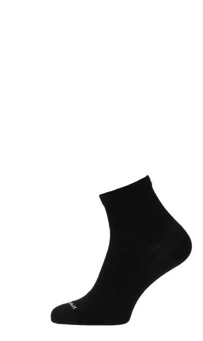 Plantar Ease Quarter Herren Socken 20-30 mmHg Black Solid