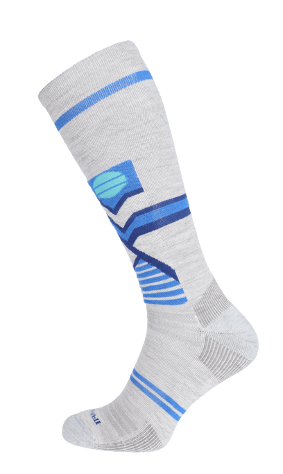 Snow Peak Herren Skisocken 15-20 mmHg Ash