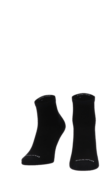 Plantar Ease II Quarter Damen Socken 20-30 mmHg Black