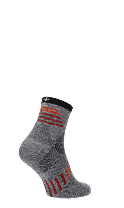 Ascend II Quarter Herren Wandersocken 15-20 mmHg Grey