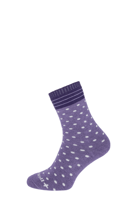 Plush Damen Diabetikersocken Plum